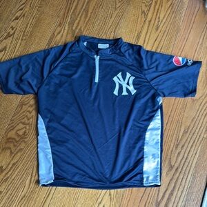 Match Up Navy Zip-Up Sports Jersey